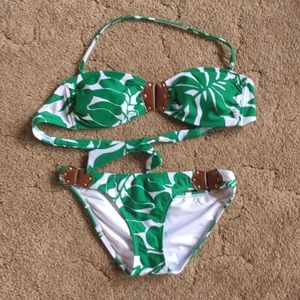 New without tags Vix leaf-print bikini